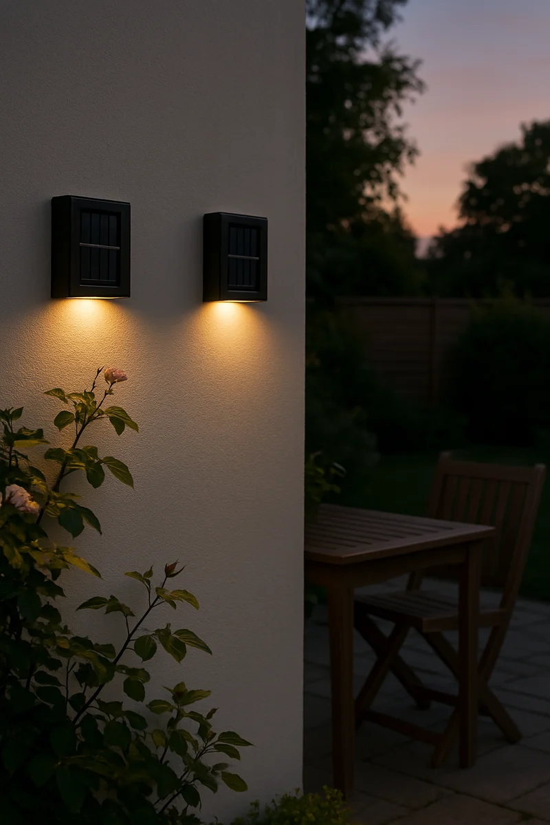 LED Solar Buitenlamp Draadloos Warmwit 3000K Weerbestendig IP65 Bewegingssensor Wandverlichting Terras Tuin Balkon Energiezuinig Tuinverlichting 8 Uur Accuduur | Sansoti