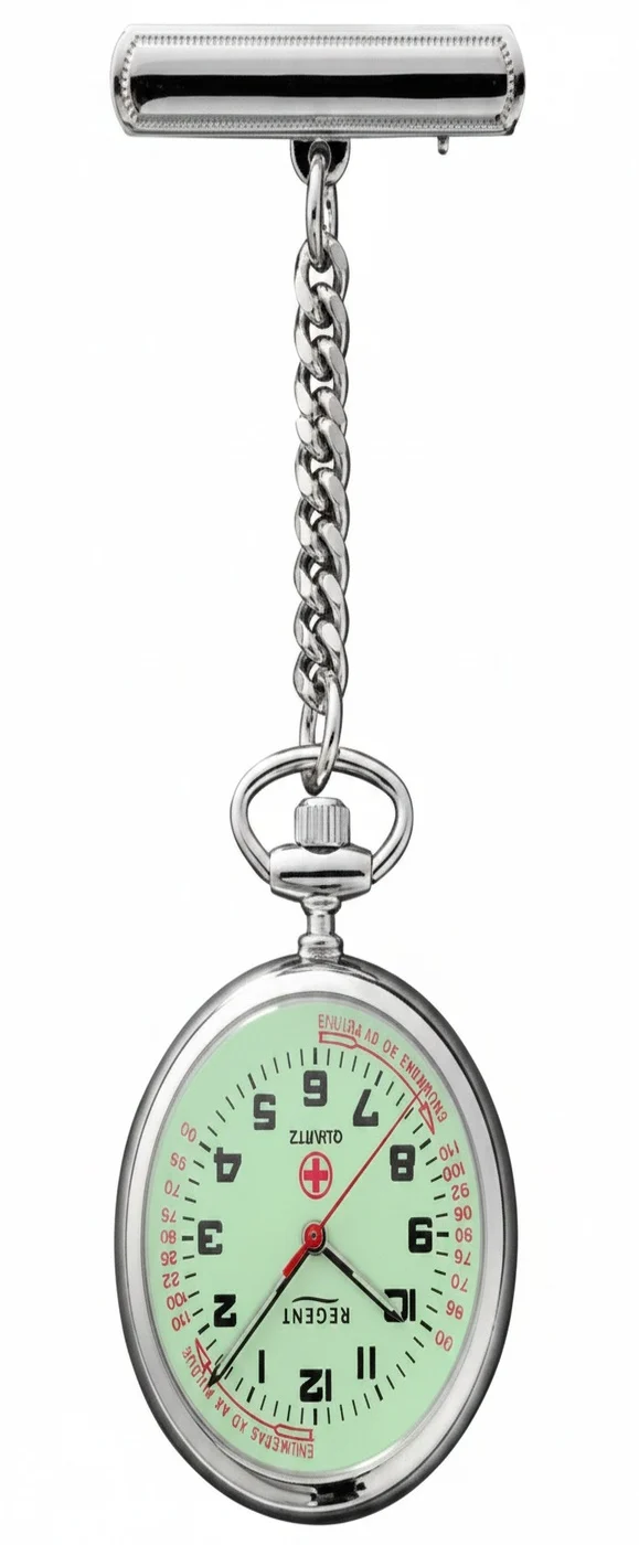 Regent P-757 Damen Uhr • Schwesternuhr • Leucht-Zifferblatt