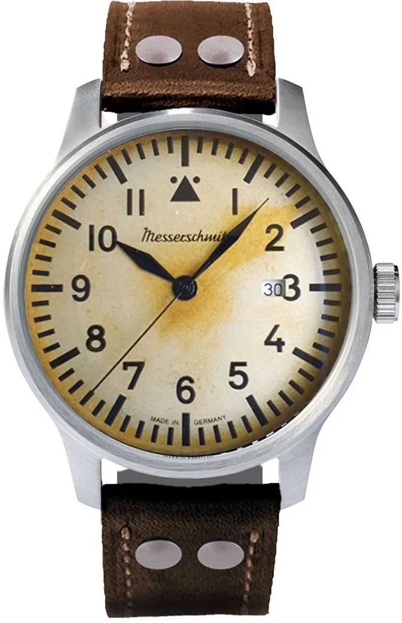 Messerschmitt Fliegeruhr ME-42Vintage1 Herrenuhr • Historisches Flieger-Design • Made in Germany