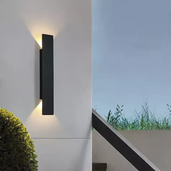 Aluminium LED Wandlamp Waterdicht Buitenverlichting Zwart Wit Terraslamp Gevelverlichting Tuinverlichting | Sansoti