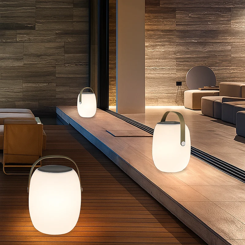 Draadloze Zonnelampen Tuin Terras LED Sfeerverlichting Oplaadbaar Duurzaam Buitenlamp Balkon Zonne-energie | Sansoti