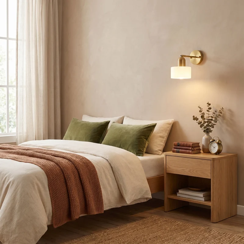 Glazen Wandlamp E27 Bauhaus Design Gekleurd Glas Metaal Hal Slaapkamer Woonkamer Warm Wit LED Wandverlichting | Sansoti