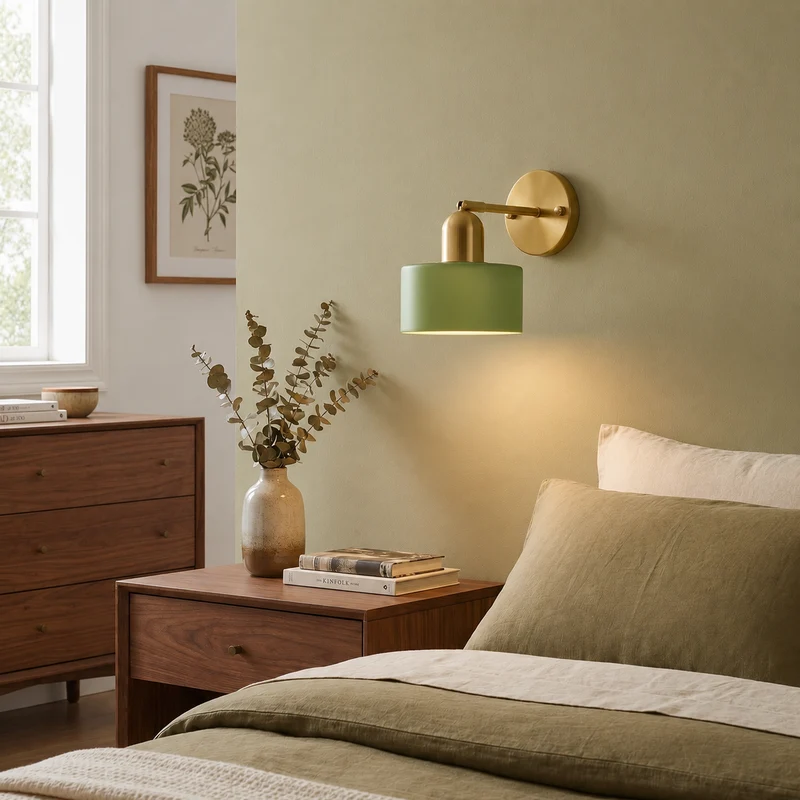 Glazen Wandlamp E27 Bauhaus Design Gekleurd Glas Metaal Hal Slaapkamer Woonkamer Warm Wit LED Wandverlichting | Sansoti