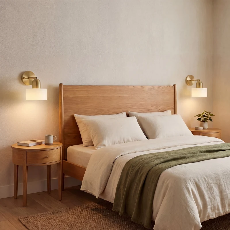 Glazen Wandlamp E27 Bauhaus Design Gekleurd Glas Metaal Hal Slaapkamer Woonkamer Warm Wit LED Wandverlichting | Sansoti