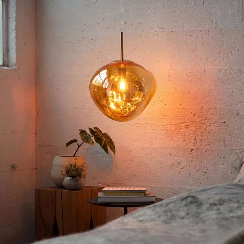 Hanglamp Spiegelend Metaal LED Warm Wit 3000K Moderne Verlichting Eettafel Woonkamer Interieur Design | Sansoti