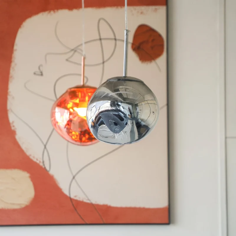 Hanglamp Spiegelend Metaal LED Warm Wit 3000K Moderne Verlichting Eettafel Woonkamer Interieur Design | Sansoti