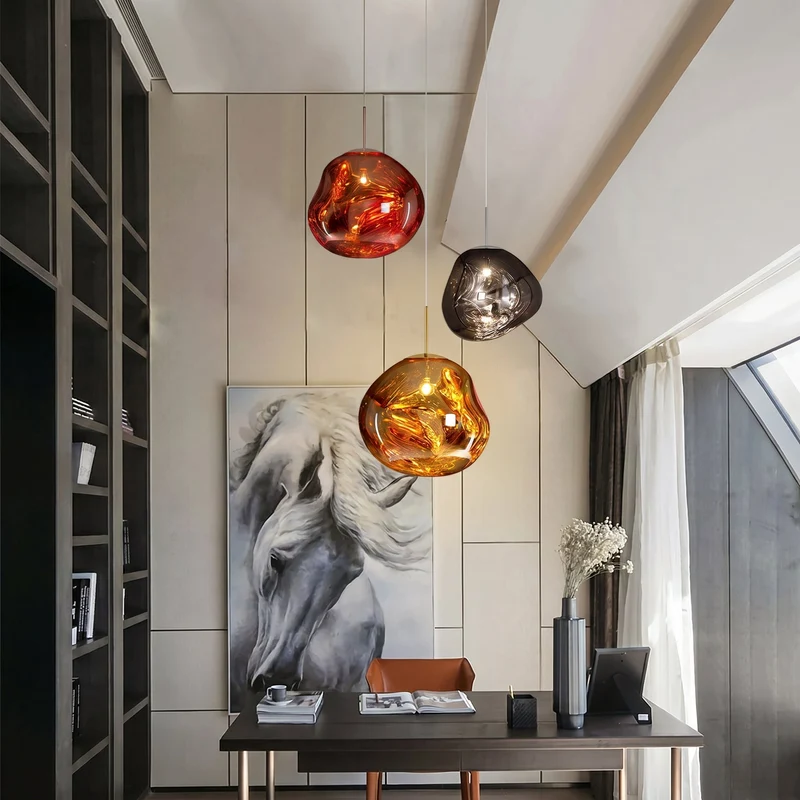 Hanglamp Spiegelend Metaal LED Warm Wit 3000K Moderne Verlichting Eettafel Woonkamer Interieur Design | Sansoti