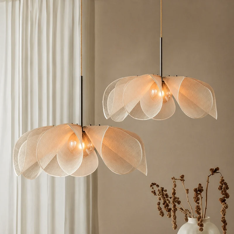 Hanglamp Stof Vintage E27 Warm Wit Licht Woonkamer Eetkamer Slaapkamer Retro Pendellamp Nostalgisch Design | Sansoti