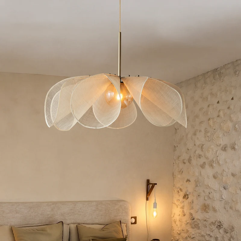 Hanglamp Stof Vintage E27 Warm Wit Licht Woonkamer Eetkamer Slaapkamer Retro Pendellamp Nostalgisch Design | Sansoti