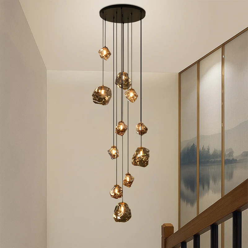 Sculptuur Traphal Kroonluchter LED Verstelbaar Dimbaar Warm Licht Modern Minimalistisch Design Verlichting | Sansoti