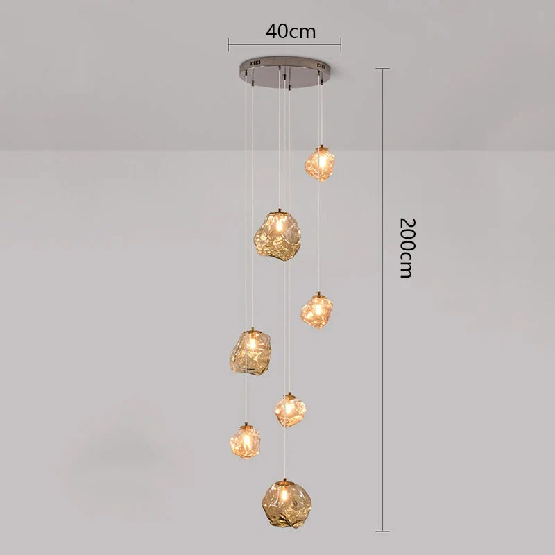 Sculptuur Traphal Kroonluchter LED Verstelbaar Dimbaar Warm Licht Modern Minimalistisch Design Verlichting | Sansoti