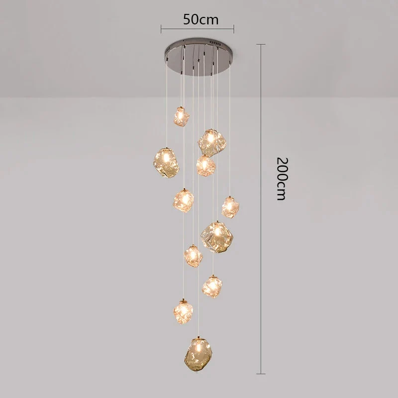Sculptuur Traphal Kroonluchter LED Verstelbaar Dimbaar Warm Licht Modern Minimalistisch Design Verlichting | Sansoti