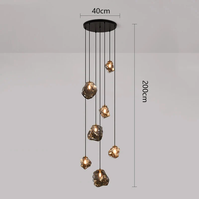 Sculptuur Traphal Kroonluchter LED Verstelbaar Dimbaar Warm Licht Modern Minimalistisch Design Verlichting | Sansoti