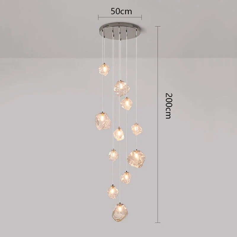 Sculptuur Traphal Kroonluchter LED Verstelbaar Dimbaar Warm Licht Modern Minimalistisch Design Verlichting | Sansoti