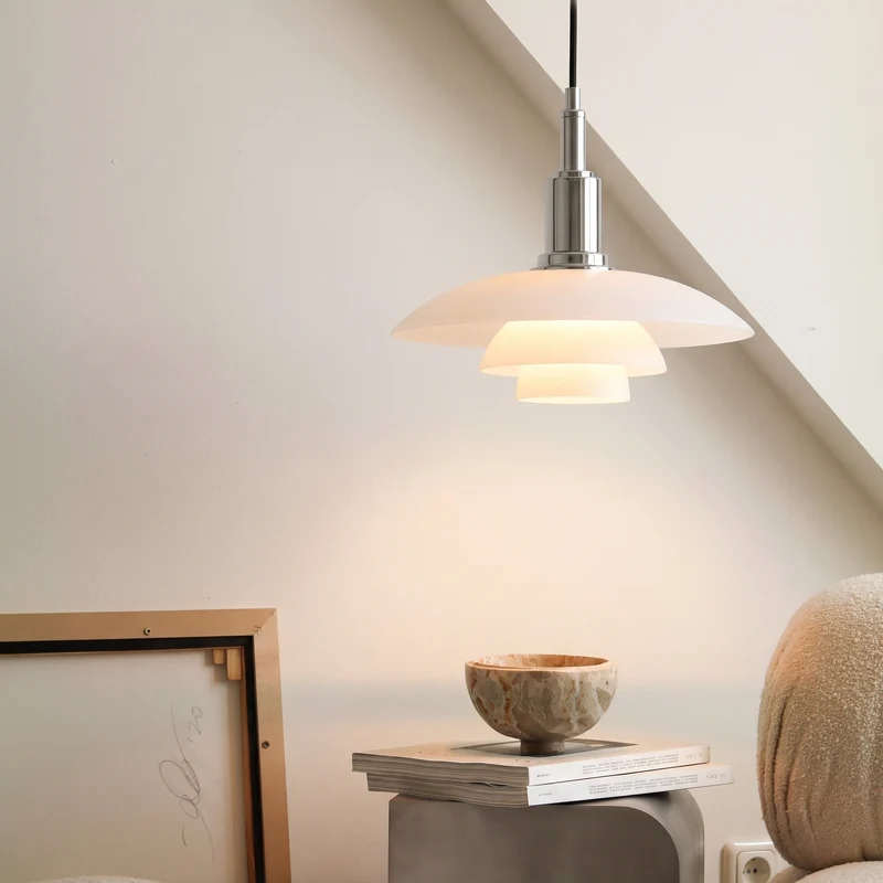 Scandinavische Hanglamp E27 LED Verstelbaar Glas Metaal Eetkamer Keuken Leeshoek Modern Design Woonkamer | Sansoti