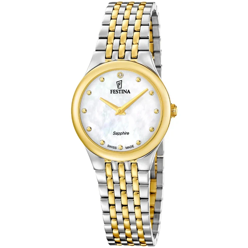 Festina Swiss Made Grace F20097/1 Damenuhr • Saphirglas • Swiss Made