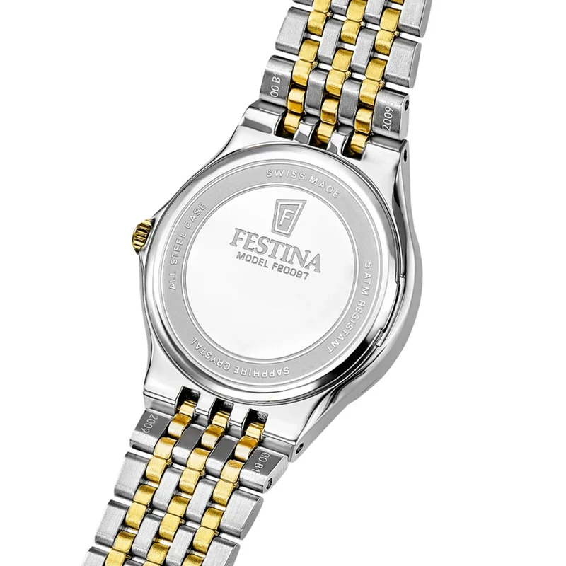 Festina Swiss Made Grace F20097/1 Damenuhr • Saphirglas • Swiss Made