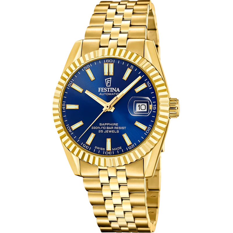 Festina Swiss Made F20092/3 Herrenuhr • Automatikwerk Soprod P024 • Saphirglas