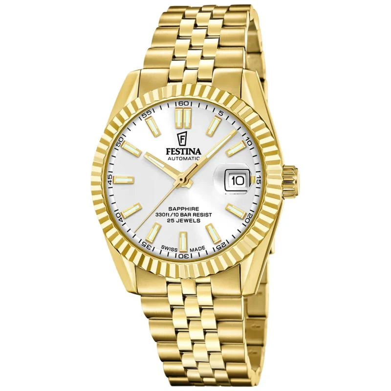 Festina Swiss Made F20092/1 Herrenuhr • Automatikwerk Soprod P024 • Saphirglas