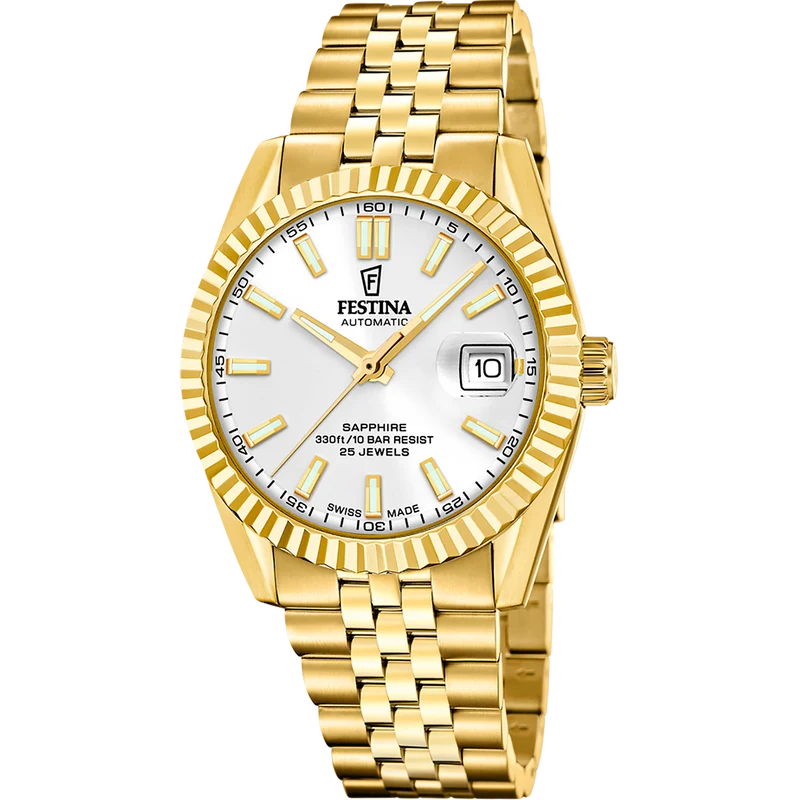 Festina Swiss Made F20092/1 Herrenuhr • Automatikwerk Soprod P024 • Saphirglas
