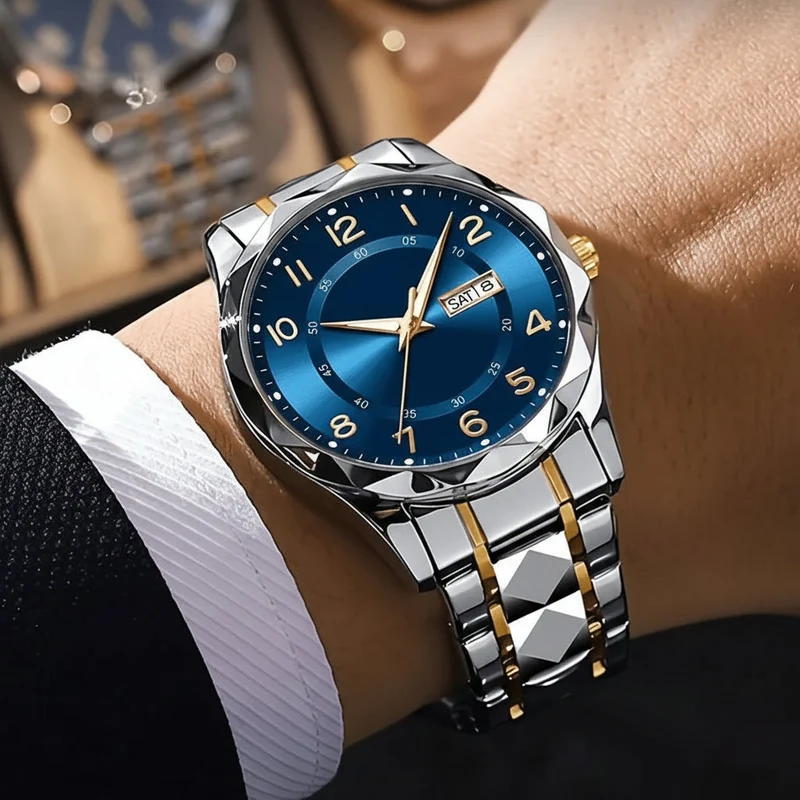 Multifunctioneel Titanium Horloge met Chronograaf Dubbel Display Waterdicht voor Dagelijks Gebruik en Sport | Sansoti