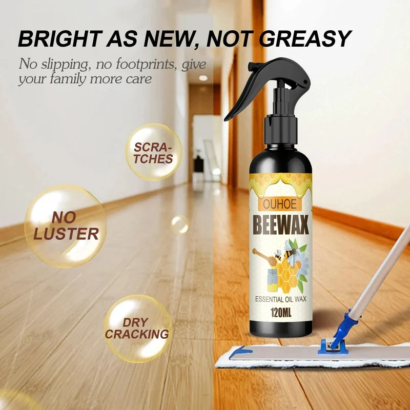 Meubelverzorging Spray met Bijenwas 120ml voor Houtbehandeling Bescherming Natuurlijk Glansmiddel Meubel | Sansoti