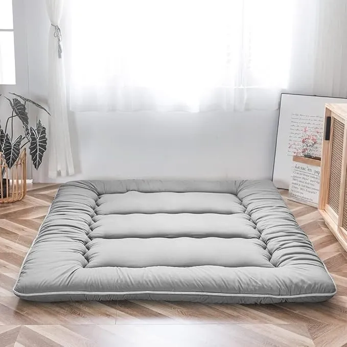 Opvouwbare Futon Matras 10cm Dik Japanse Vloermat Slaappad Logeerbed voor Volwassenen en Kinderen Comfort | Sansoti