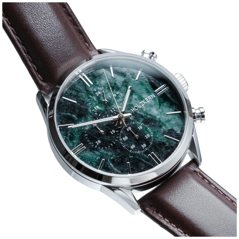 Holzkern Gifted Armbanduhr Grün • Marmorzifferblatt • Miyota JS10 Quarzwerk