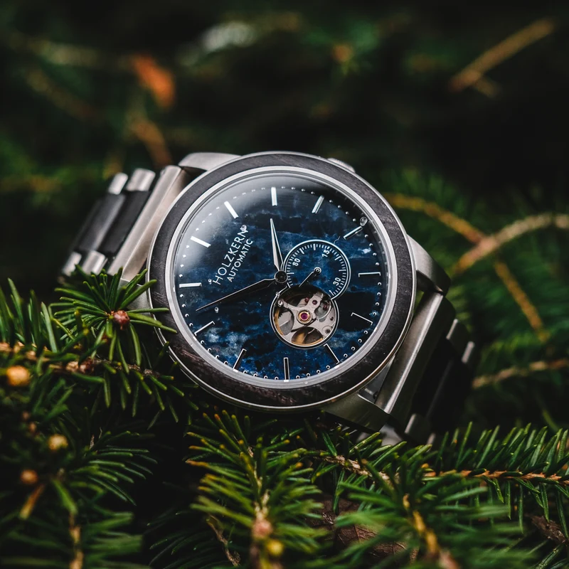 Holzkern Singapore 9010631003937 Herrenuhr • Automatikwerk Miyota 82S7 • Saphirglas