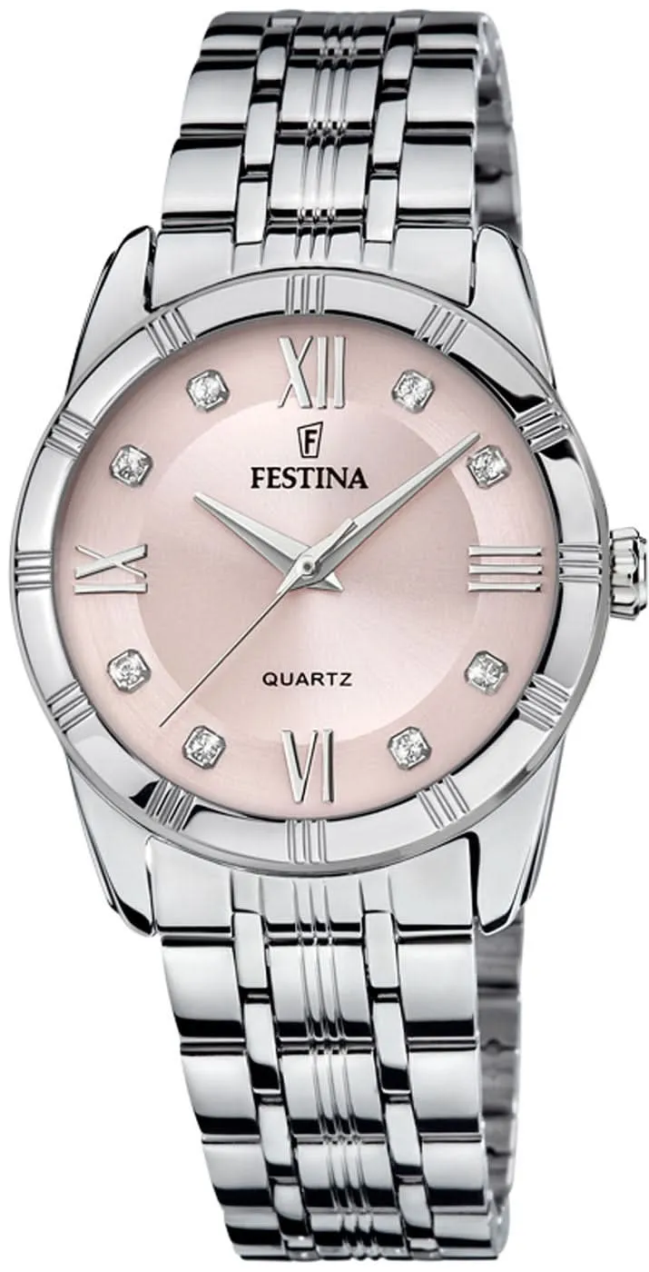 Festina Mademoiselle F16940/C Damenuhr • Feminines Design • Edelstahl
