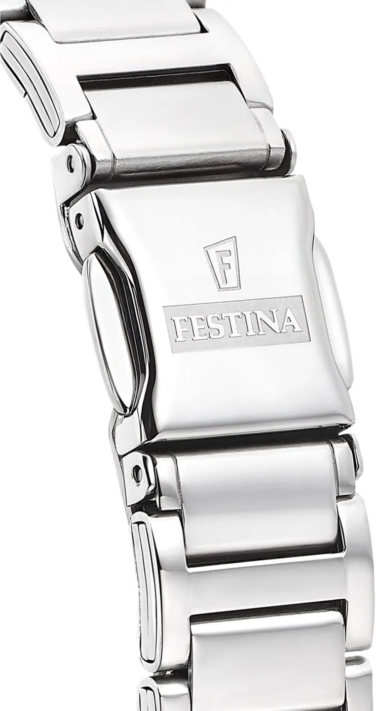 Festina Mademoiselle F16936/C Damenuhr • Swarovski Kristalle • Edelstahl