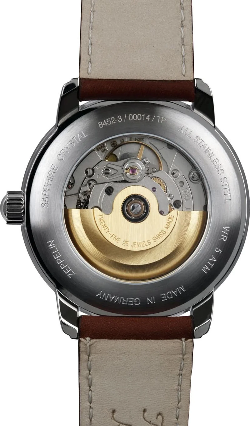 Zeppelin Atlantic 8452-3 Herrenuhr • Schweizer Automatikwerk • Made in Germany