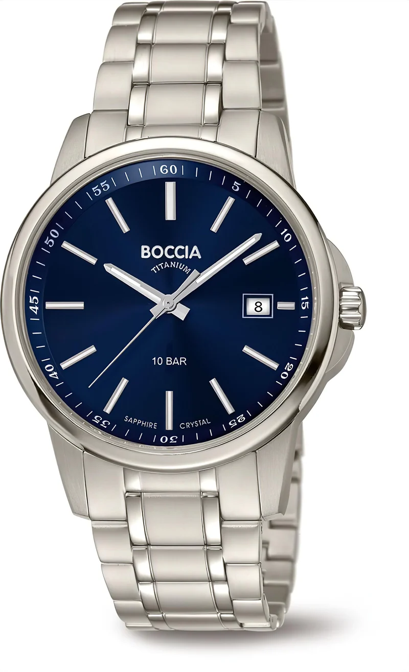 Boccia 3633-04 Herrenuhr - Reintitan - Saphirglas