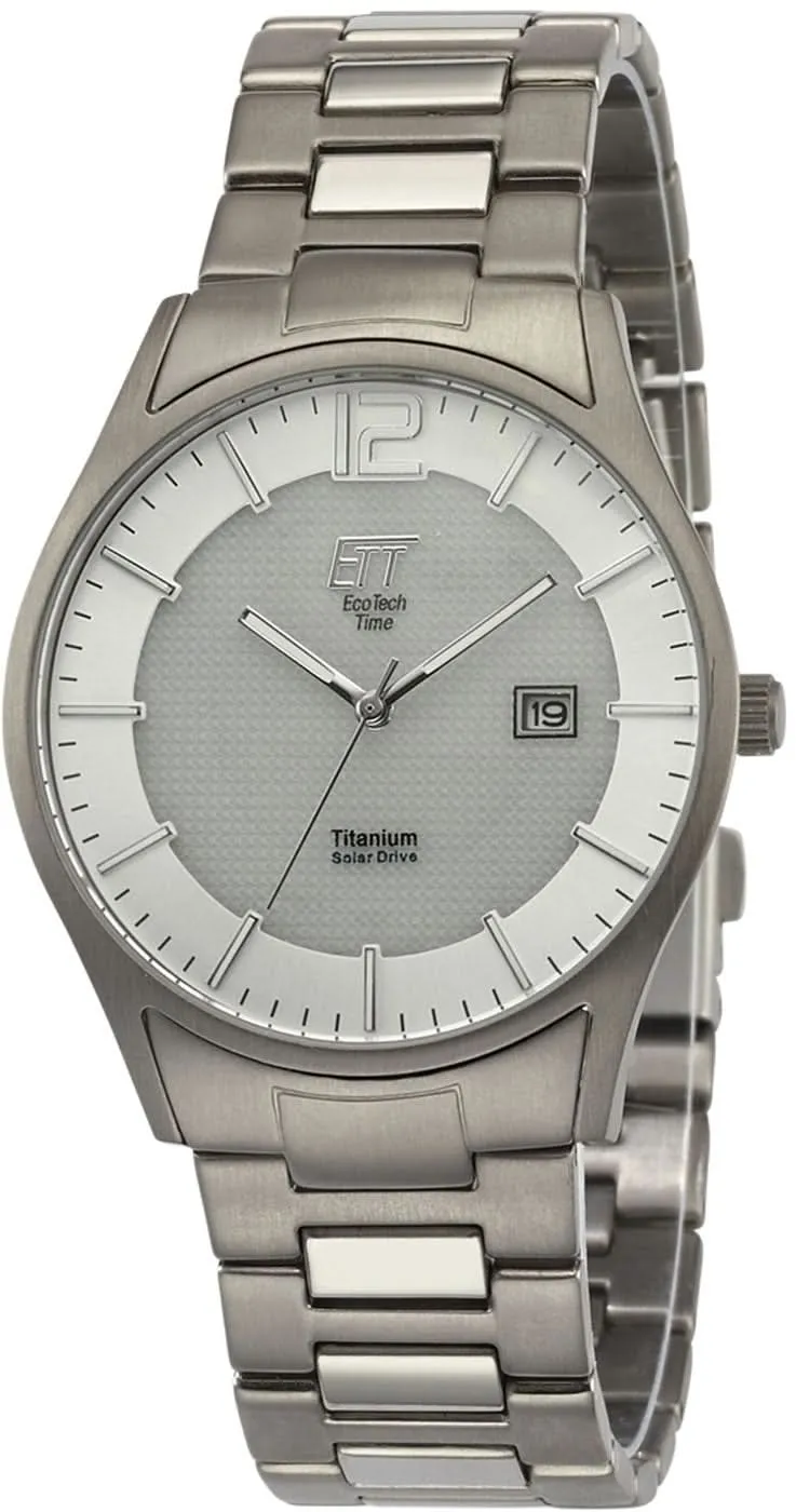 Eco Tech Time Gobi EGT-12052-41M Herrenuhr • Solar Funk • Titan