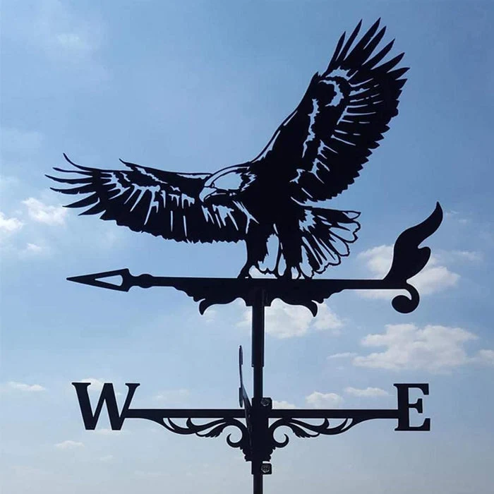 Windwijzer Tuin RVS Draaiend Decoratief Weervaan Silhouet Tuindecoratie Weerbestendig Buiten | Sansoti