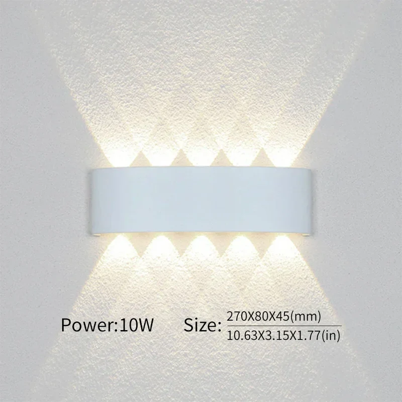 Minimalistische LED-wandlamp voor binnen of buiten - Aluminium - Zwart of Wit - 2W tot 10W | Sansoti