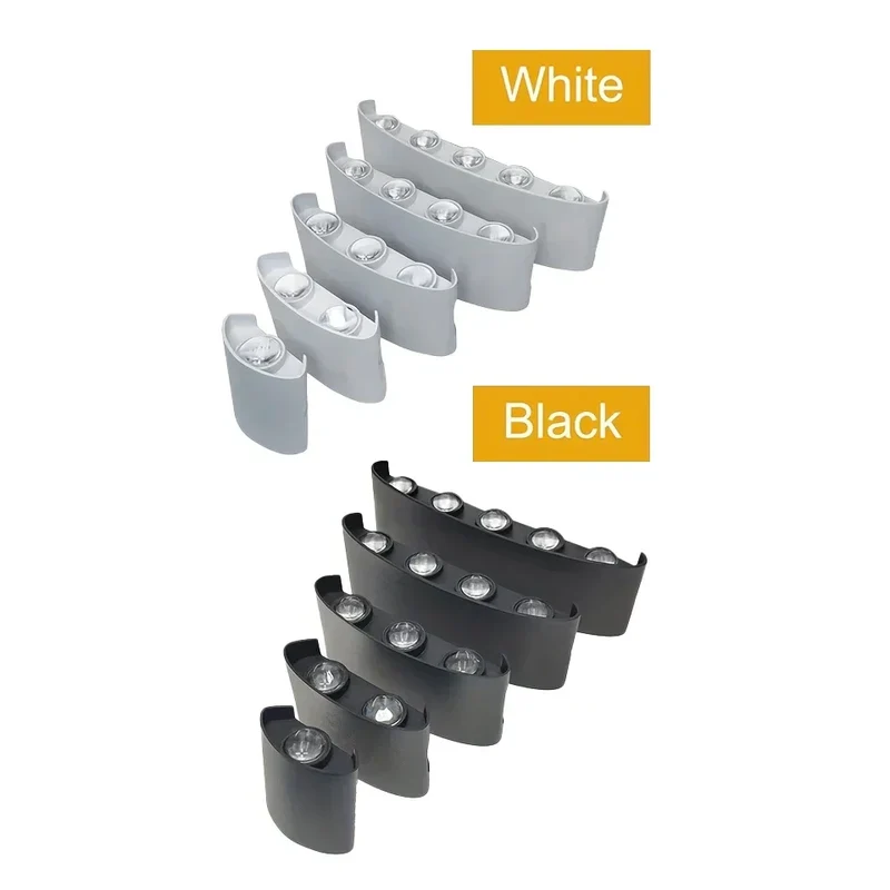 Minimalistische LED-wandlamp voor binnen of buiten - Aluminium - Zwart of Wit - 2W tot 10W | Sansoti