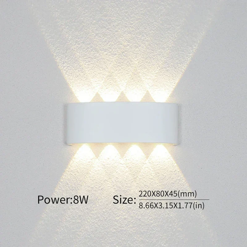 Minimalistische LED-wandlamp voor binnen of buiten - Aluminium - Zwart of Wit - 2W tot 10W | Sansoti