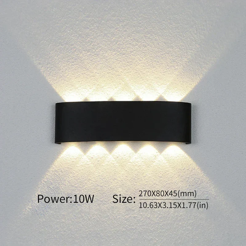 Minimalistische LED-wandlamp voor binnen of buiten - Aluminium - Zwart of Wit - 2W tot 10W | Sansoti