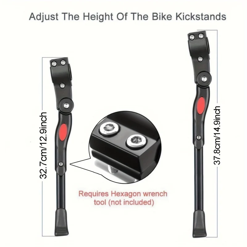 Verstelbare Fietsstandaard Aluminium 32-37cm Stabiel & Duurzaam | Sansoti
