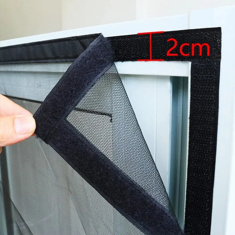 Magnetisch Hordeur met Automatische Sluiting voor Deur 80-120cm Zwart Wit Insectenwering | Sansoti