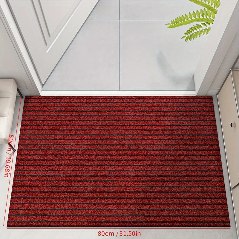 Buitenmat Weerbestendig 50x80 of 60x90 Grijs Rood Anti-Slip Voor Entree | Sansoti