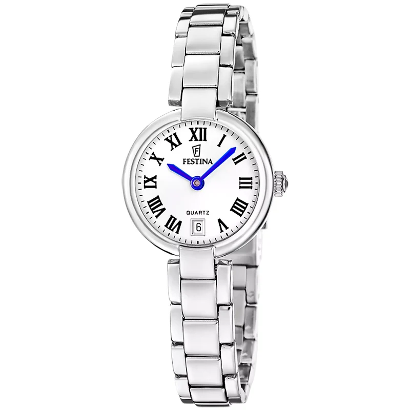 Festina Mademoiselle F20784/2 Damen Armbanduhr • Edelstahlgehäuse • Silberfarbenes Armband