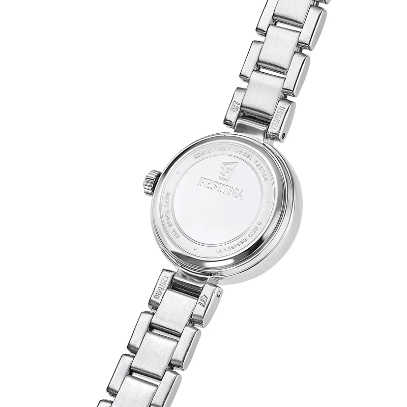 Festina Mademoiselle F20784/2 Damen Armbanduhr • Edelstahlgehäuse • Silberfarbenes Armband