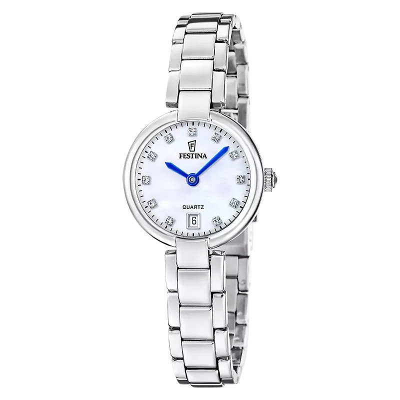 Festina Mademoiselle F20784/1 Damen Armbanduhr • Mineralglas • Edelstahlarmband