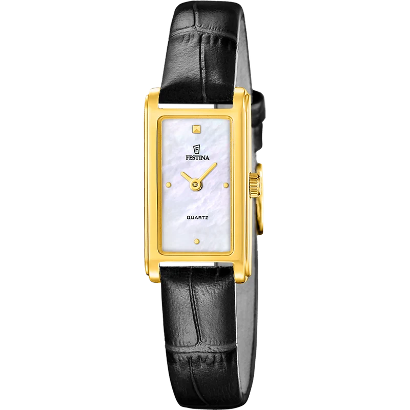 Festina Mademoiselle F20770/1 Damen • Mineralglas • Elegantes Lederarmband
