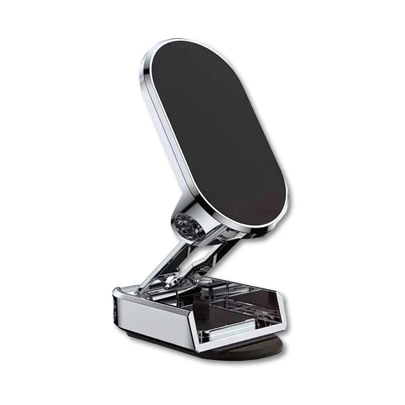 Magnetische Telefoonhouder Auto Dashboard 360° Draaibaar Zwart Zilver Ventilatie Universeel Veilig Handsfree | Sansoti