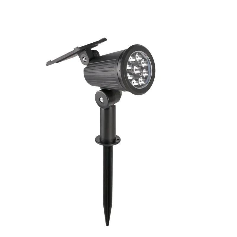 Zonne-energie Tuinspot 9 LED Automatisch Buitenlamp Verstelbaar Waterdicht IP65 Tuinverlichting Spotlamp Tuin | Sansoti