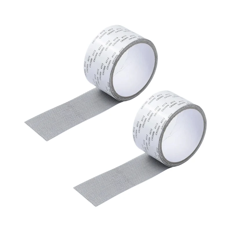 Herstelband voor Vliegengaas - Zelfklevend Reparatietape - Glasvezel - Weersbestendig - Zwart Grijs Wit | Sansoti
