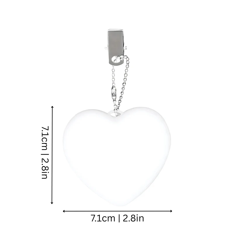 Tasverlichting met Aanraaksensor Hart of Ster Clip-on Lampje Handtas Rugzak LED Zoeklicht Compact Nachtlampje | Sansoti